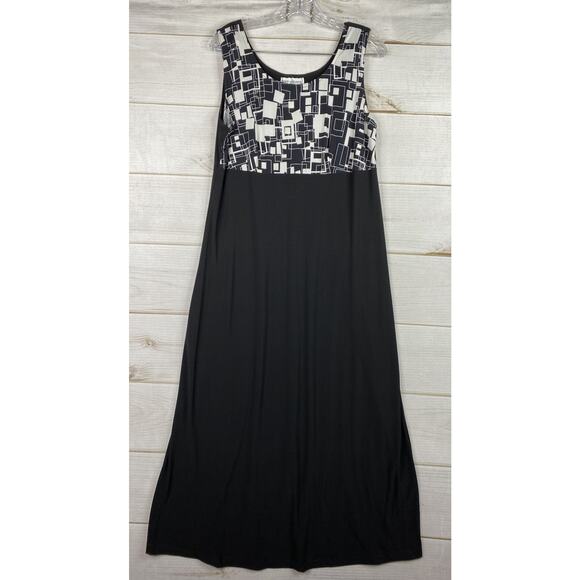 Karen Stevens Dress Women 14P Tank Dress & Jacket Geometric Slit Stretch NWT - Picture 6 of 11